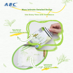 ABC [Brand direct supply, safe quality] Day and night sanitary napkin combination menstrual napkin set Australian tea tree essence instant refreshing cotton soft 6 packs 65 pieces - Image 3