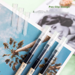 Deli Zhenshun push office gel pen 0.5mm bullet student office supplies ink blue 12 pieces/box S60 - Image 7