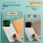 [Low price on the whole network] Faramon Faramon A5 notebook book simple thick notepad business meeting record book office stationery diary A5-black - Image 7