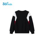 361° children's clothing for boys and girls 2024 autumn 3-12 years old all-match pullover sweatshirt black 150 - Image 7