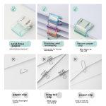 [Super hot item] Deli loose-leaf binding buckle color plastic loose-leaf ring book ring photo album loose-leaf ring card ring key opening ring loose-leaf book buckle 15mm 50 pieces mixed TA864 - Image 6
