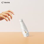 C'mon ultra-light sun umbrella 50% fold umbrella parasol female UV sun protection compact portable pocket sunny umbrella Wutong rice - Image 2