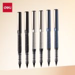 Deli [Anti-fall Little King Kong] Quick-drying straight liquid straight liquid neutral pen ballpoint pen 0.5mm ST head reinforced needle tube black 12 pieces/box S1629 - Image 9