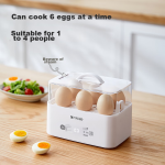 ankale multifunctional egg cooker for 1-3 people with small intelligent timing automatic power off to prevent dry burning soft Jinsha hot spring steamed egg custard single layer 6 pieces egg steamer AJL-ZD11 - Image 3