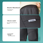 ASK JUNIOR pure cotton boy pants 2025 spring overalls casual sports woven pants children's leggings trousers gray 160 - Image 5