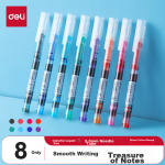 Deli oil-based marker pen quick-drying and not easy to fade logistics home express signature office marker pen student stationery 10 pieces/box S557 white
