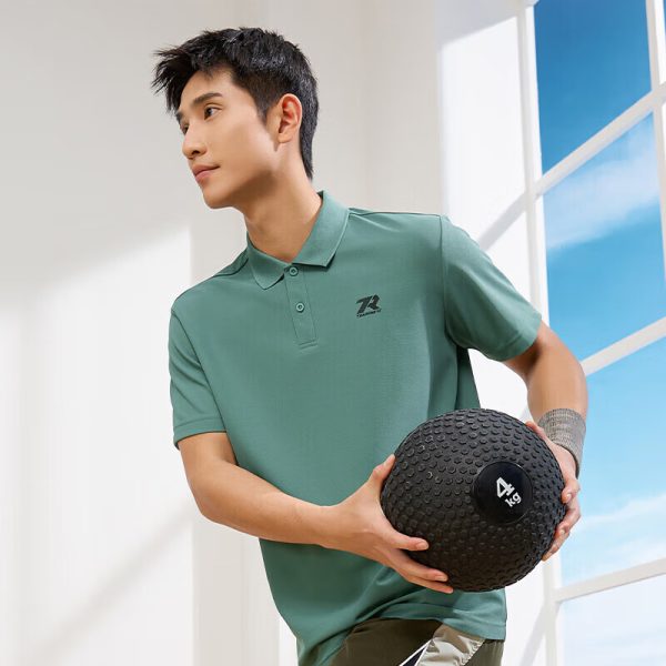 361° short-sleeved men's summer sports t-shirt polo shirt loose breathable running fitness training suit 652424122H-3