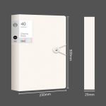 [Lowest price on the whole network] Langjie business notebook book thick notepad sheepskin notebook stationery buckle diary office meeting record book customized logo a5 black - Image 3