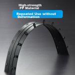 DSB (Disby) 10-hole binding strip black A4 5mm binding 50 pages office supplies tender contract binding puncher plastic strip 100 pieces/box - Image 3