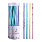 Zhonghua Zhongjiao HB student pencil, small fresh office children's pencil, candy color pencil, 48 pieces in a barrel, Children's Day gift 6709 - Image 8