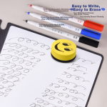 Deli 0.7mm mechanical pencil set (3 automatic pens 60 HB lead cores) with eraser for primary school students to practice calligraphy for exams 33157 white - Image 4