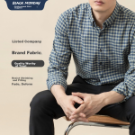 BLACKMONDAY pure cotton Oxford long-sleeved shirt men's cotton anti-wrinkle free ironing solid color men's business casual shirt - Image 2