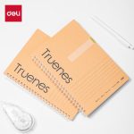 Deli 6 B5/60 sheets kraft paper wireless binding soft copy notebook work notebook stationery office supplies 7642 - Image 6