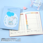 Zuo Lanzhe homework registration book for primary school students, homework error book, first grade, second grade, third grade classroom registration, thick homework record book, small book, blue - Image 5