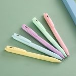NUSIGN neutral pen German creative design rotating core black signature pen frosted feel ink 0.5mm bullet lagoon blue single NS552 - Image 2