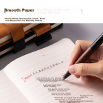 Deli notebook A5/120 sheets sheepskin notebook business office leather cover thickened work notebook leather cover blue BP154 - Image 6