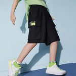 ASK JUNIOR gradient children's pants 2025 spring girls wide-leg pants straight pants casual denim trousers 170 blue - Image 4