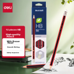 Deli NBA quick-drying click student gel pen 0.5mm ST head black 12 pieces SA292 - Image 2