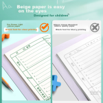 [Essential for the start of school] Faramont 4-pack A5 thickened Chinese style high-value notebook book simple junior high school college students postgraduate entrance examination soft copy book sewing book notepad thickened stitching book - Image 5