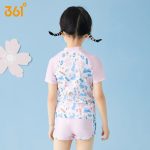 361° children's swimsuit female summer split print cute swimsuit small and medium-sized girls hot spring two-piece swimsuit - Image 7