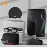 361° swimming trunks men's swimming goggles anti-fog swimming cap swimming bag five-point hot spring professional swimming equipment suit swimsuit men
