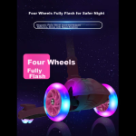 Angelamiao children's scooter portable foldable Children's Day gift yo-yo car flashing wide wheel skating wide wheel - Image 2
