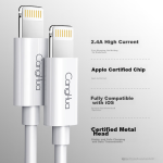 CangHua [MFi certification without pop-up window] Apple charging cable fast charging data cable USB to Lightning lightning interface iPhone14/13/12 mobile phone tablet 1.2 meters - Image 2