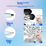 STABILO children's posture correction pen primary school students correct posture calligraphy quick-drying stationery high value large capacity replaceable pen core deep and light powder - Image 3
