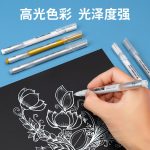 Deli 0.5mm mechanical pencil set (3 automatic pens 60 lead cores) with eraser for students to practice writing for exams 33156 white - Image 7