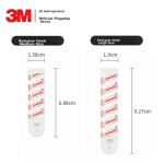 3M hook punch-free office supplies strong door back sticky hook no trace no damage to the wall reusable designer series medium 2 pieces - Image 6
