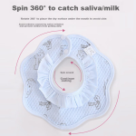 9i9 baby bib waterproof pure cotton surface baby bib newborn can rotate 3 random colors 439