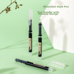 Deli (deli) uncapped office gel pen set 0.5mm bullet head 10 signature pens 10 refills 33189 - Image 9