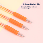 Deli S01 click gel pen signature pen 0.5mm bullet head click pen fountain pen set 10 pens 10 refills 33514 - Image 5