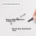Deli (deli) Zhenshun push office neutral pen signature pen water pen 0.5mm bullet head black 12 pieces/box S60 - Image 6