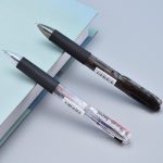 Deli (deli) smooth MUJI style neutral pen 0.5mm enhanced needle pen head student neutral pen brush pen ins cold style black 12 pieces/box S108 - Image 4