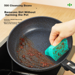 3M Scotch bean dishwashing sponge scouring pad absorbs water to remove grease kitchen rag dishwashing cloth 2 pieces - Image 3
