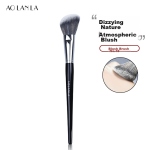 AOLANLA Master Series Oblique Contouring Brush Multi-function Blush Highlight Side Shadow Modification Face Makeup Brush with Dust Cover - Image 2