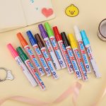 Shachihata Artline Office Student Paint Pen Marker Pen Recording Signature Pen Big Head Pen Round Head 2.3mm Black EK-400XF - Image 9