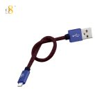 D8 TYPE-C fast charging leather short data cable 3A charging cable Huawei mate20/Xiaomi/Samsung brown 15cm - Image 5