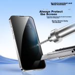 BLUEO Blue Monkey is suitable for Apple 16Pro tempered film iPhone16pro mobile phone film dust-free warehouse instant paste high-definition protective film with enhanced transparency and reduced reflection - Image 5