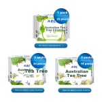 ABC [Brand direct supply, safe quality] Day and night sanitary napkin combination menstrual napkin set Australian tea tree essence instant refreshing cotton soft 6 packs 65 pieces - Image 2