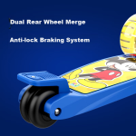 Angelamiao children's scooter portable foldable scooter 2-10 years old big child scooter flashing wide wheel skating wide wheel - Image 8