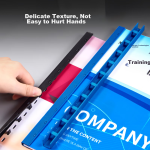 DSB (Disby) 10-hole binding strip black A4 5mm binding 50 pages office supplies tender contract binding puncher plastic strip 100 pieces/box - Image 4