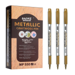 BAOKE MP550 paint pen gold water-based marker pen sign-in pen graffiti pen 12 pieces/box