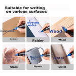 Jin Wannian oily long-head marker pen multi-purpose furniture bathroom tile punching line deep long-mouth marker pen black 10 G-09912-001 - Image 6