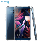 Best Coac for Huawei Mate10 Pro mobile phone case anti-fall large four-corner airbag mobile phone protective cover full edge transparent tpu transfer BC-iP9mini transparent white - Image 6