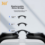 361° swimming trunks men's swimming goggles anti-fog swimming cap swimming bag five-point hot spring professional swimming equipment suit swimsuit men - Image 2