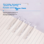 Deli (deli) smooth MUJI style neutral pen 0.5mm enhanced needle pen head student neutral pen brush pen ins cold style black 12 pieces/box S108 - Image 4