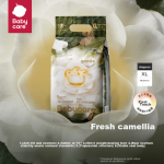 Babycare Camellia Baby Diapers Mini Pack XL Size 18 Pieces (12-17kg) Flower Bud Soft Diapers Non-Wet Breathable