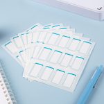 Maped self-adhesive waterproof label stickers waterproof stickers children's student office supplies 96 pieces blue frame 18*32mm 774593CH - Image 7